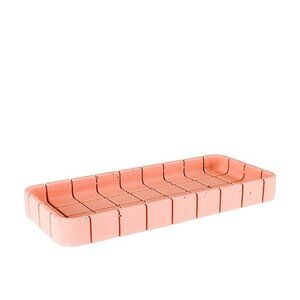 Block Design Tile Oblong Tray in Miami Pink new jewelry holder